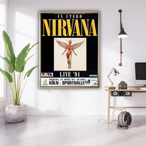 Nirvana Poster -Vintage Music Poster-Wall Decor