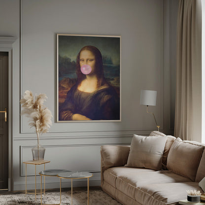 Wall art Mona Lisa Bubble Gum