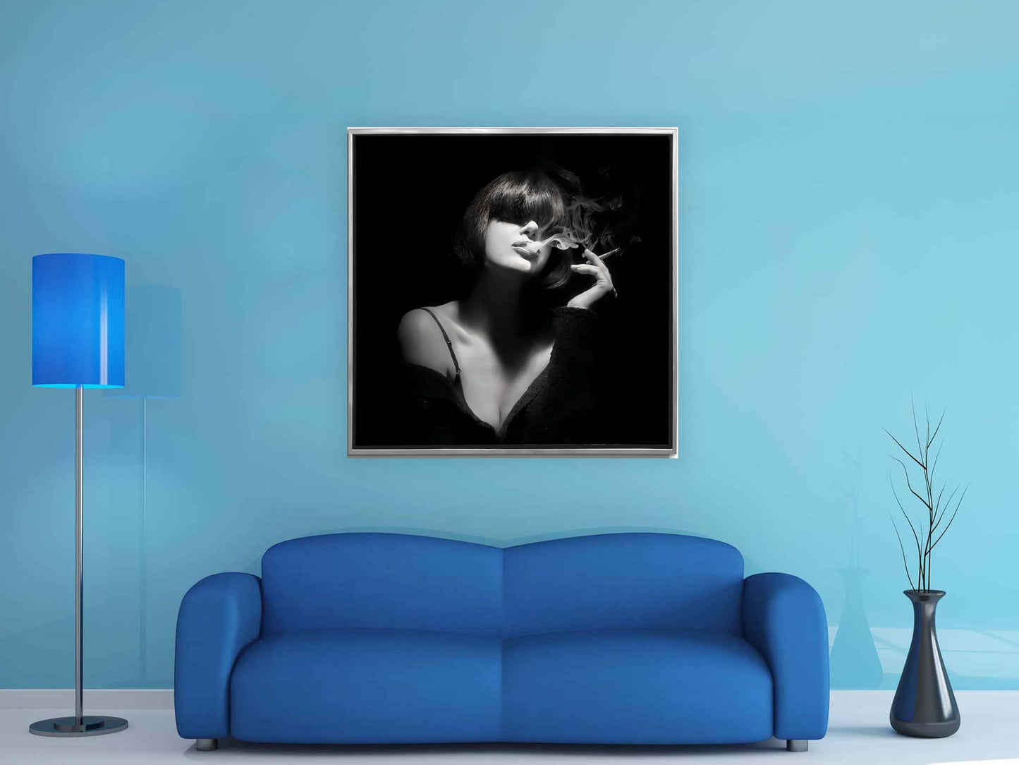 Fine Art Canvas-Mystery smoker-Wall Art Decor