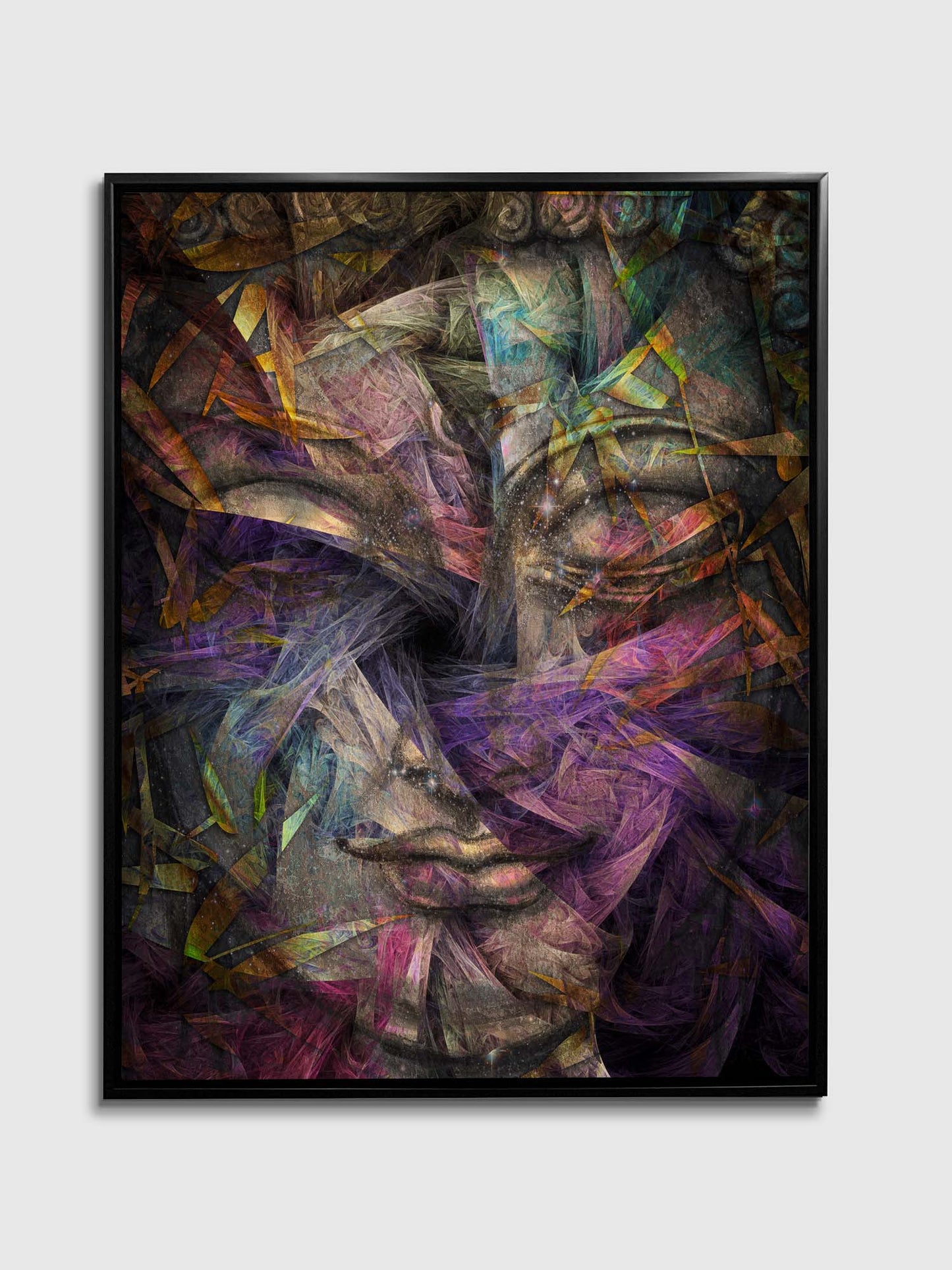 Dimensional Buddha -Fine Art Canvas- RGB varnish