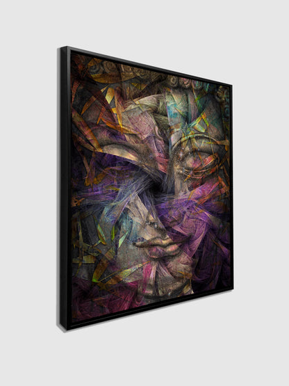 Dimensional Buddha -Fine Art Canvas- RGB varnish