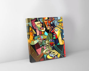 Canvas Wall Art-Picasso Drinking Group-Printed Artwork