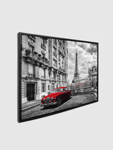 Canvas Print-Eiffel Tower Black white and red-Wall Art