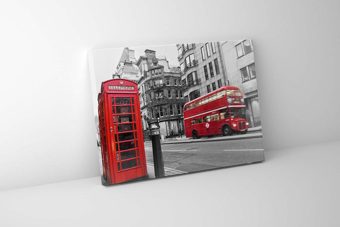 Iconic Red Double Decker Bus & Phone Booth 4836-044