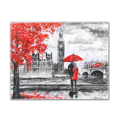 Cities Skyline-London/Big Ben-Canvas Print Vintage