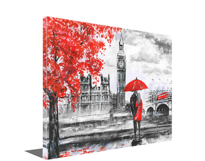 Cities Skyline-London/Big Ben-Canvas Print Vintage