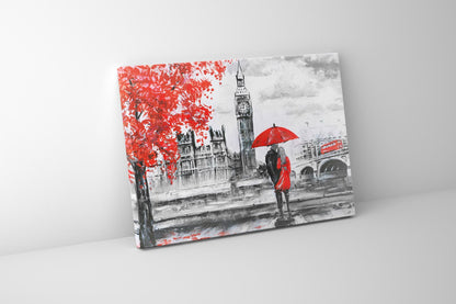 Cities Skyline-London/Big Ben-Canvas Print Vintage