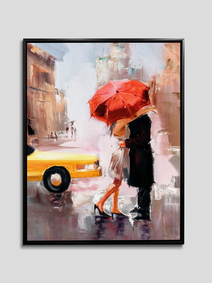 NYC KISS - Wall art decor-Fine Art Canvas - Gold varnish