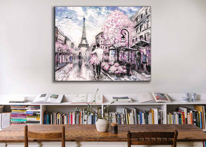 Pretty Pink Paris- Canvas Wall Decor-Wal Art