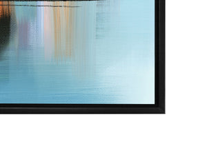 Wall Art-Hues of Blue Abstract- Fine Art Canvas - RGB varnish #4836-105