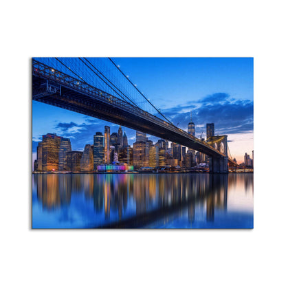 Wall Art-Stylized NYC Bridge Skyline-Canvas Print