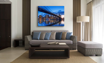 Wall Art-Stylized NYC Bridge Skyline-Canvas Print