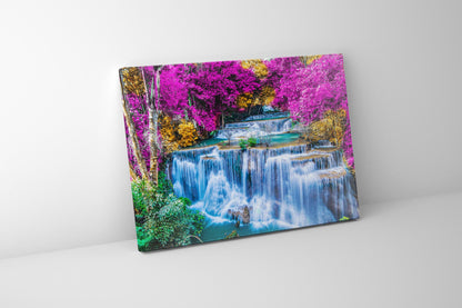 Wildlife Wal Art-Majestic Waterfalls Landscape-Canvas Printed