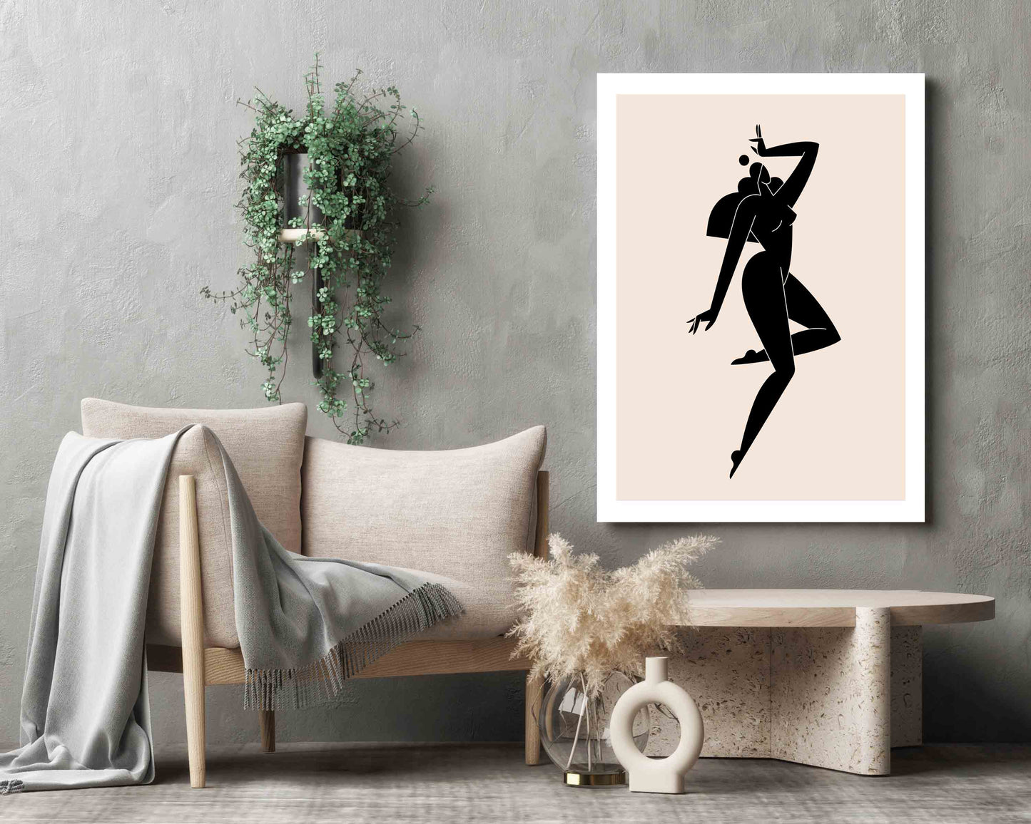 sample woman silhouette artwork