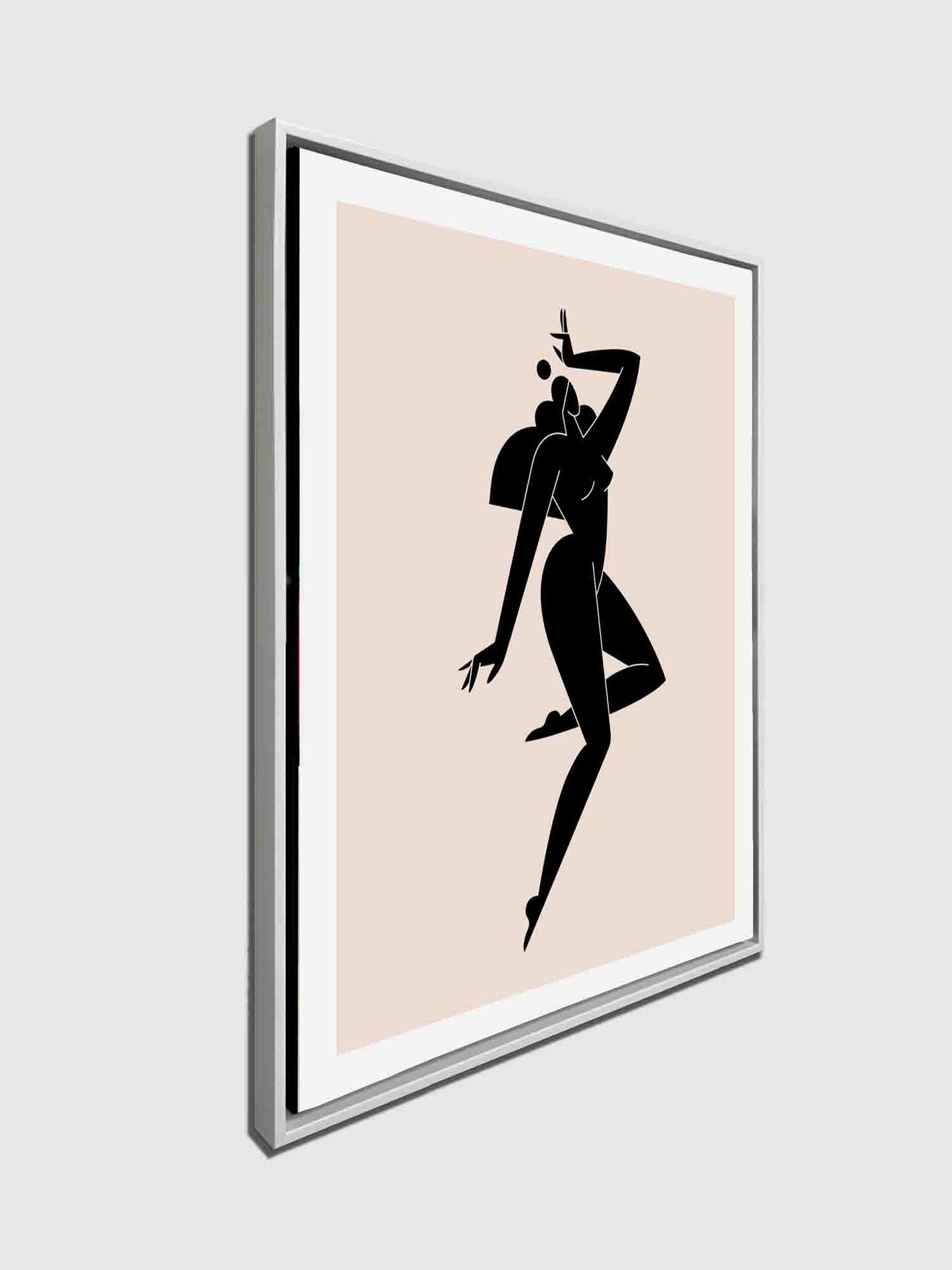 Female silhouette art -Wall Decor-Canvas Print