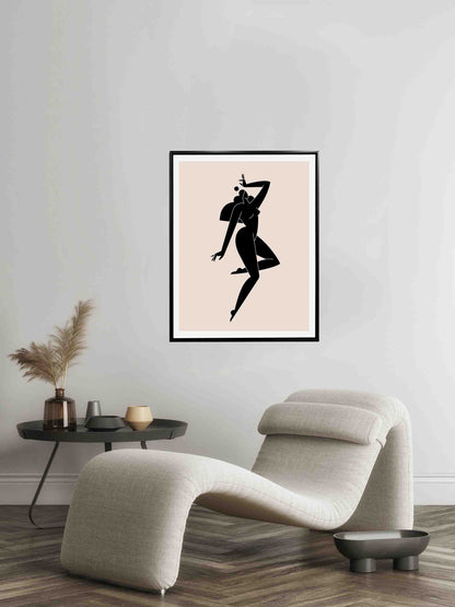 Female silhouette art -Wall Decor-Canvas Print