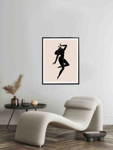 Female silhouette Canvas 36" wide x 48" #4836-126