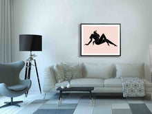 Female silhouette reclining Canvas 48" wide x 36" #4836-127