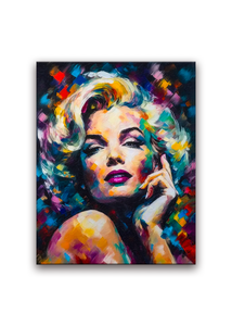 Marilyn Monroe canva with Golden #4836-129