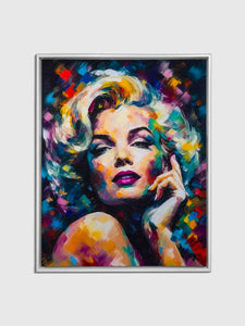 Marilyn Monroe canva with Golden #4836-129