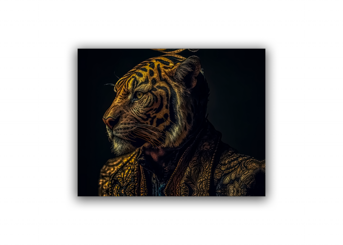 Wildlife Canvas-Emperor Tiger-Modern Art.