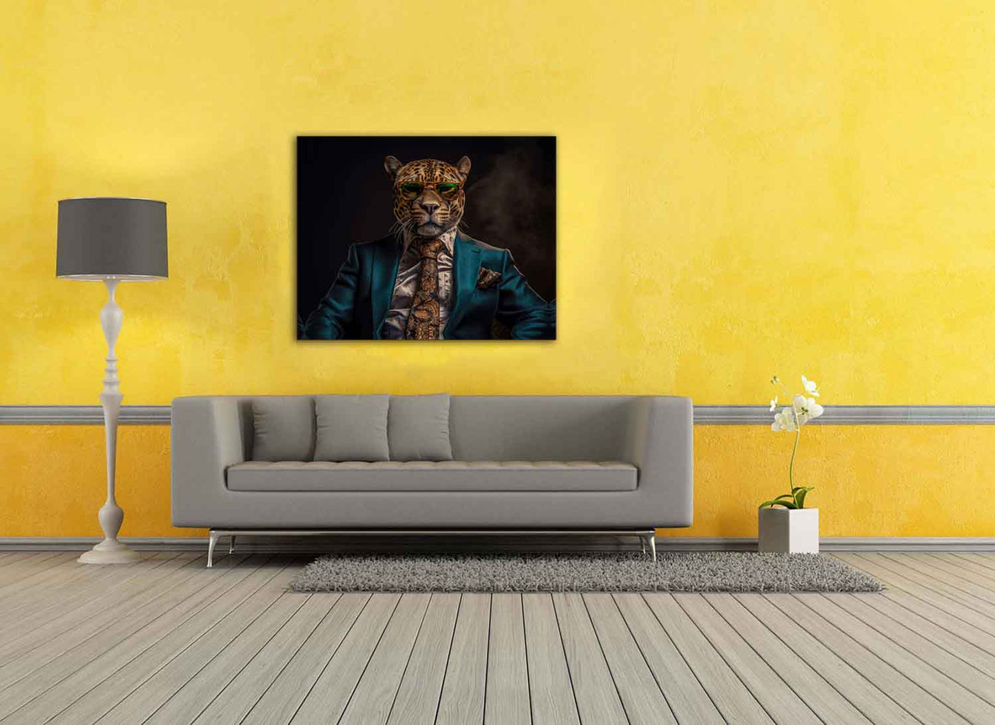 Canvas Print-Chief Leopard-Wall art