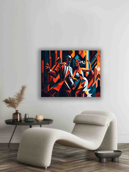 Canvas Wall Art-Tango in the city- Modern Art