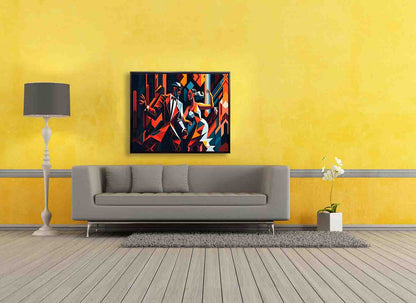 Canvas Wall Art-Tango in the city- Modern Art