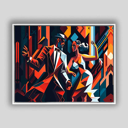 Canvas Wall Art-Tango in the city- Modern Art