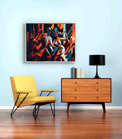 Canvas Wall Art-Tango in the city- Modern Art