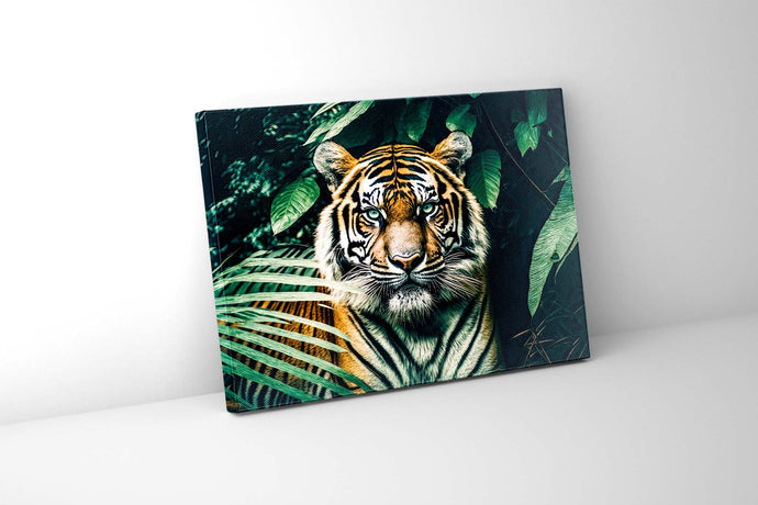 Canvas print-The Tiger- Gold varnish