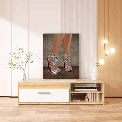 Heels - Canvas Wall art decor - Modern Art - RGB varnish