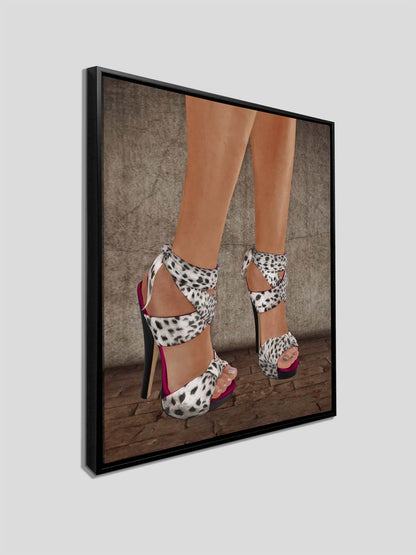 Heels - Canvas Wall art decor - Modern Art - RGB varnish