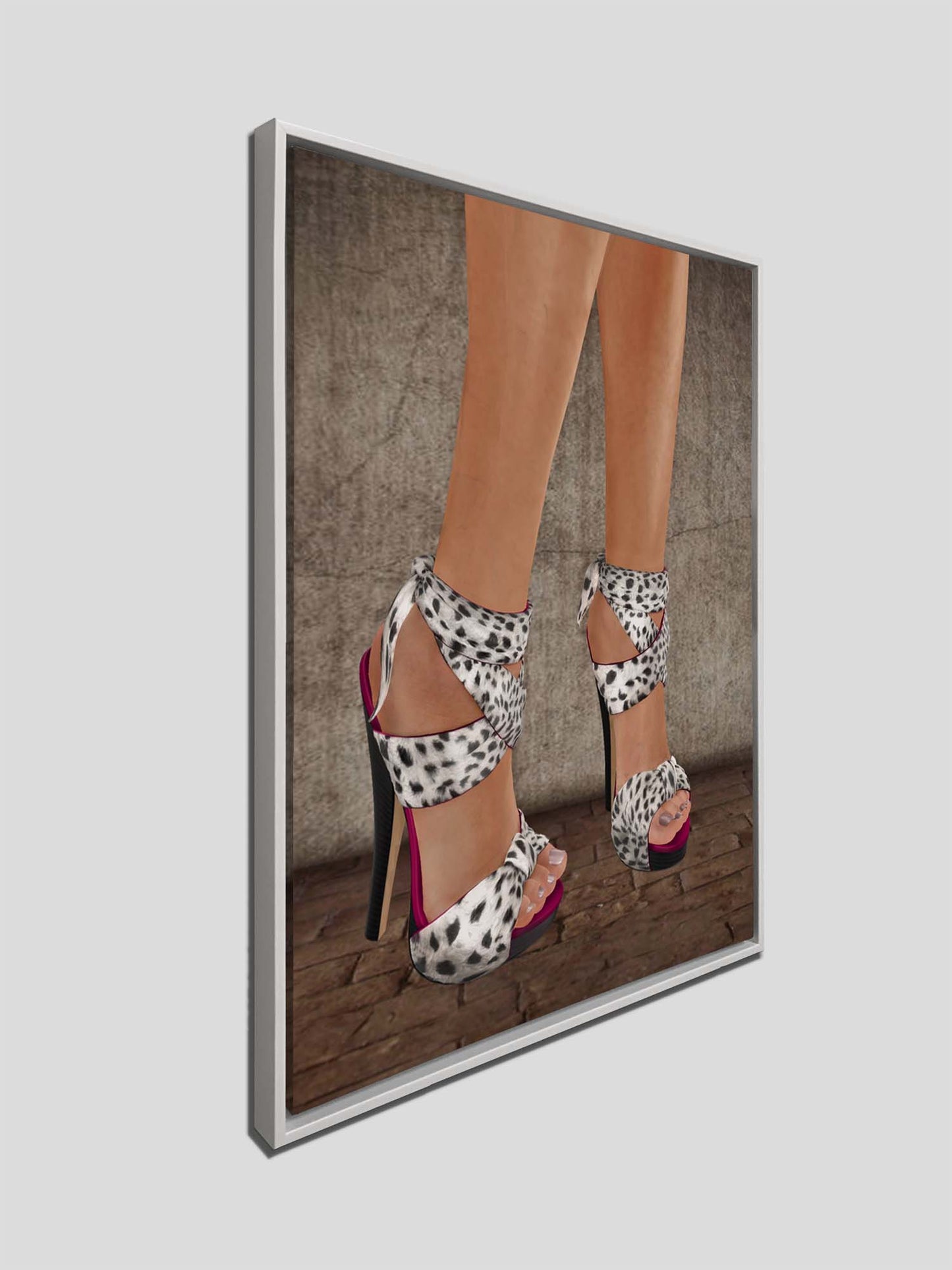 Heels - Canvas Wall art decor - Modern Art - RGB varnish