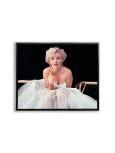 Marilyn in White Dress-Wall art decor-Fine Art-Hand applied diamond varnish #4836-165
