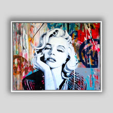 Pop Art Canvas of Marilyn - Wall art decor-Moden Art-Hand applied diamond varnish #4836-166