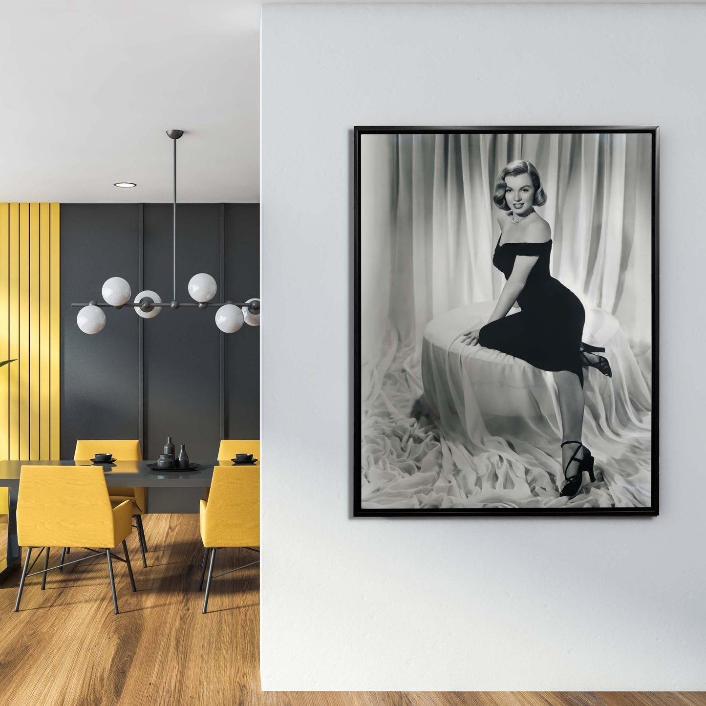 Wall Art-Marilyn in the room- Canvas Print