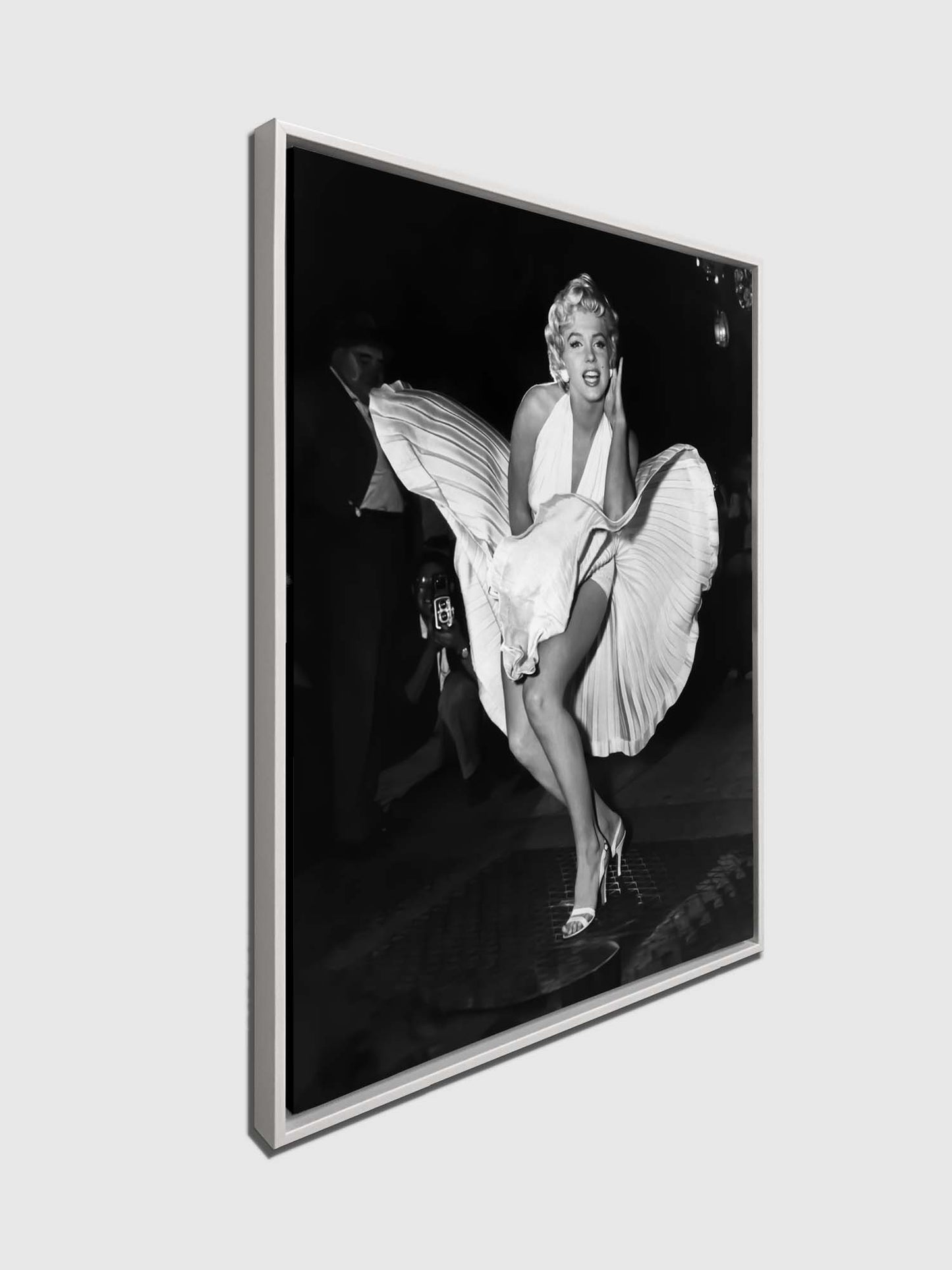 Wall Art-Iconic Scene of Marilynn in White dress- Canvas Print