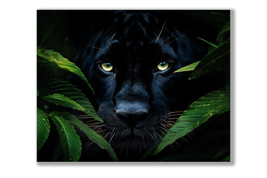 Wildlife Canvas Art - Rare Black Jaguar - Wall Decor-RGB Vanish