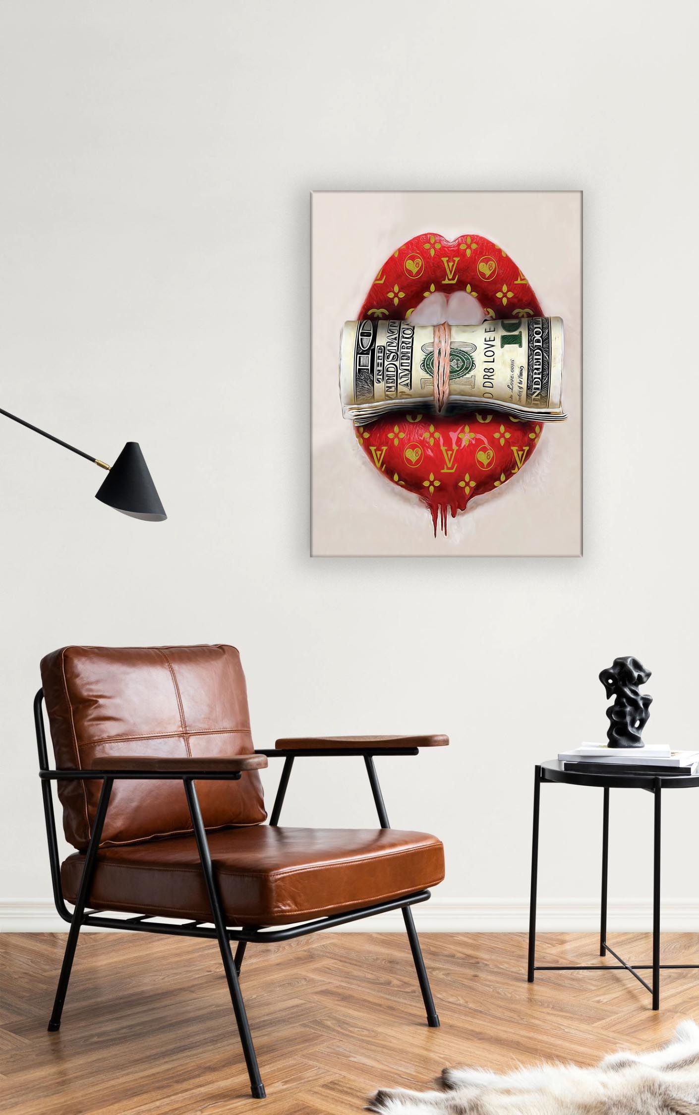 Canvas Wall Art "Put your money where your mouth is" Wall Decor