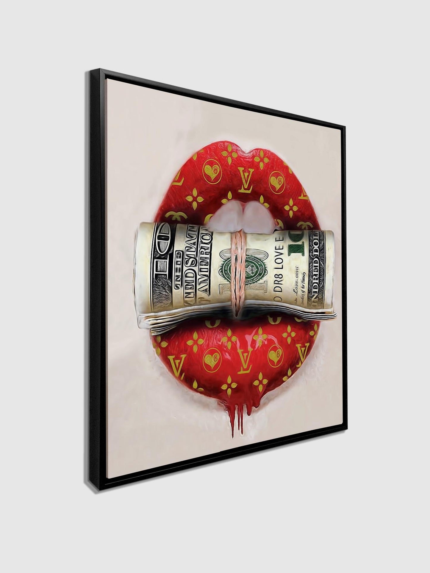 Canvas Wall Art "Put your money where your mouth is" Wall Decor