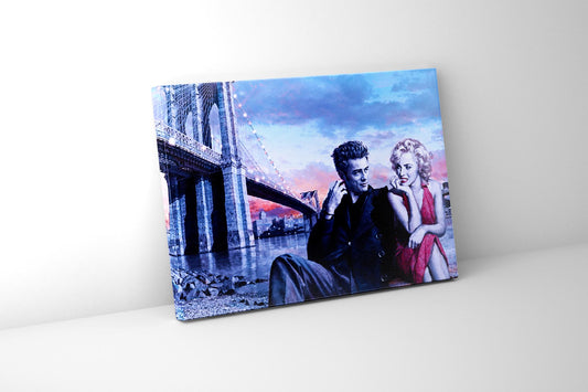 Dean and Marilyn - Wall decor - Canvas Fine Art