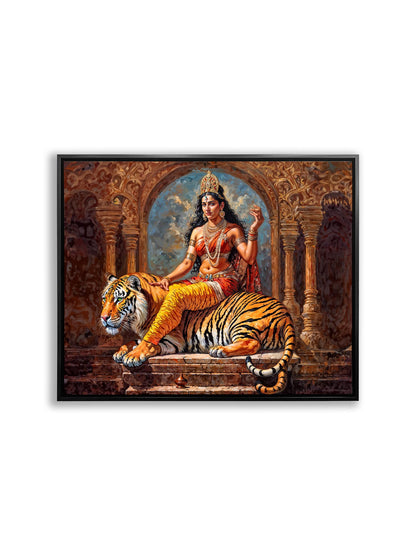 Parvati Canvas Wall Art-Indian Art-Spiritual Wall Art