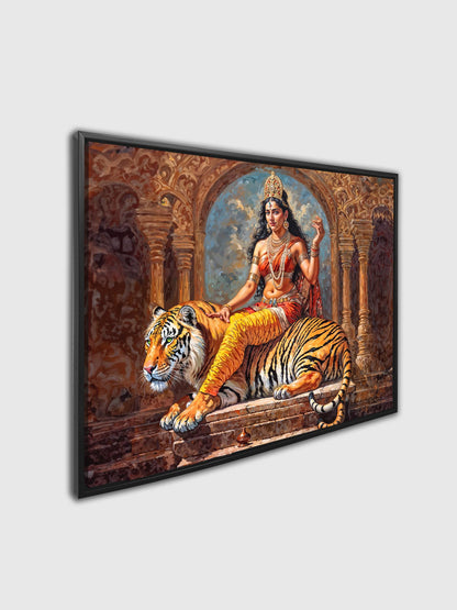 Parvati Canvas Wall Art-Indian Art-Spiritual Wall Art