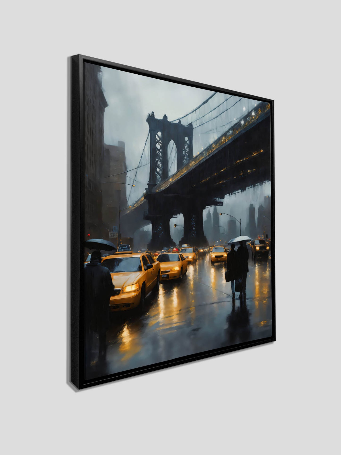 Wall Art-Stylized NYC Bridge Skyline-Canvas Print