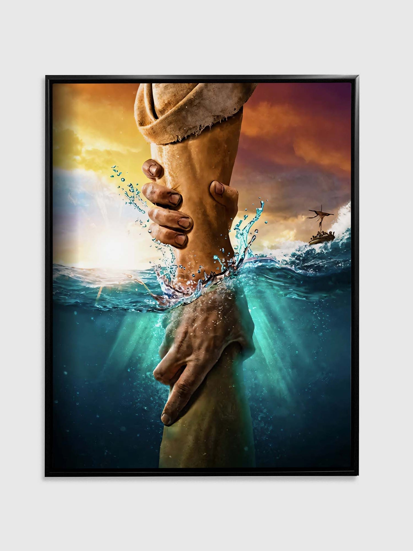 Canvas Hand of God- Wall Art- RGB varnish