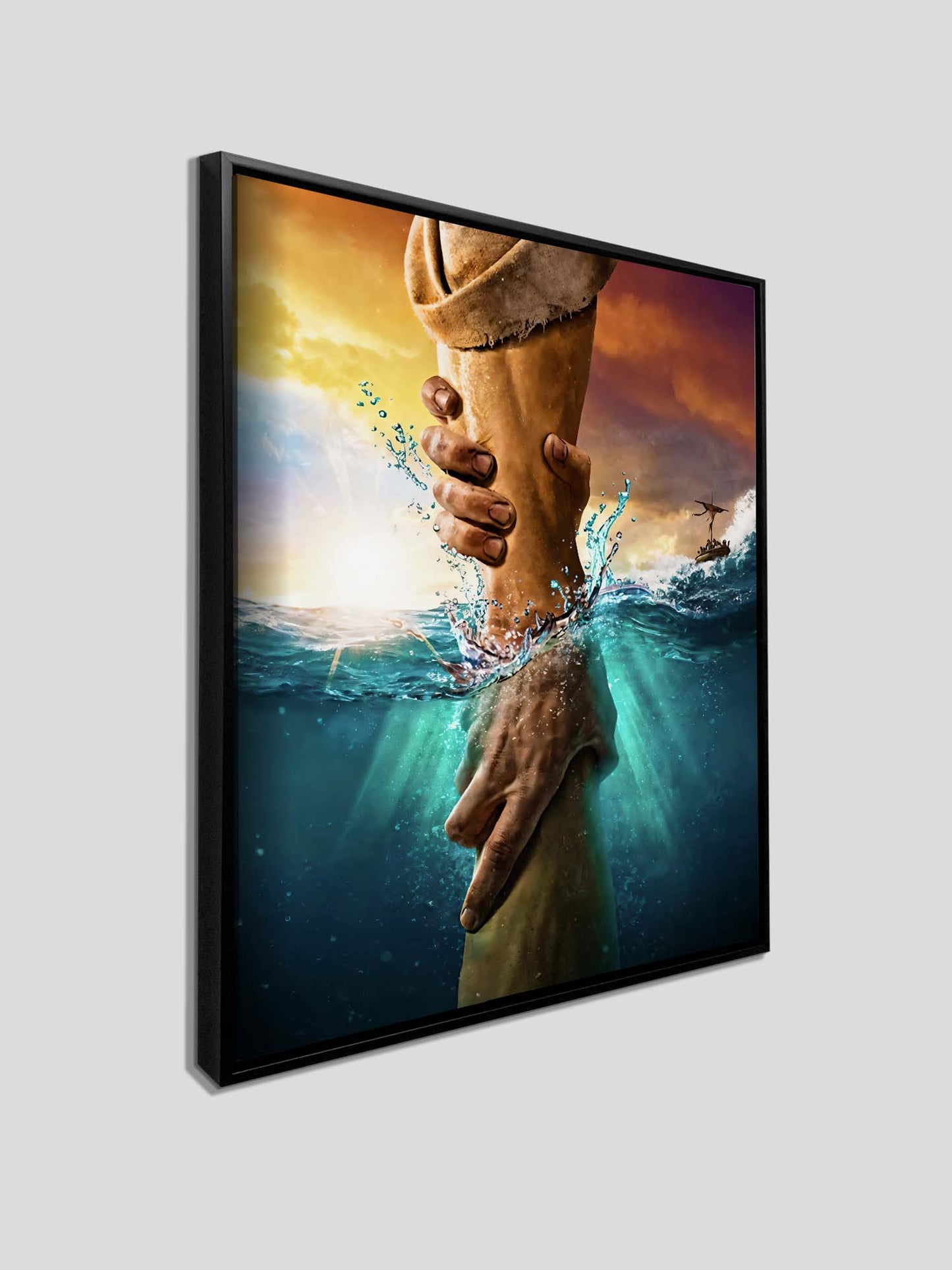 Canvas Hand of God- Wall Art- RGB varnish