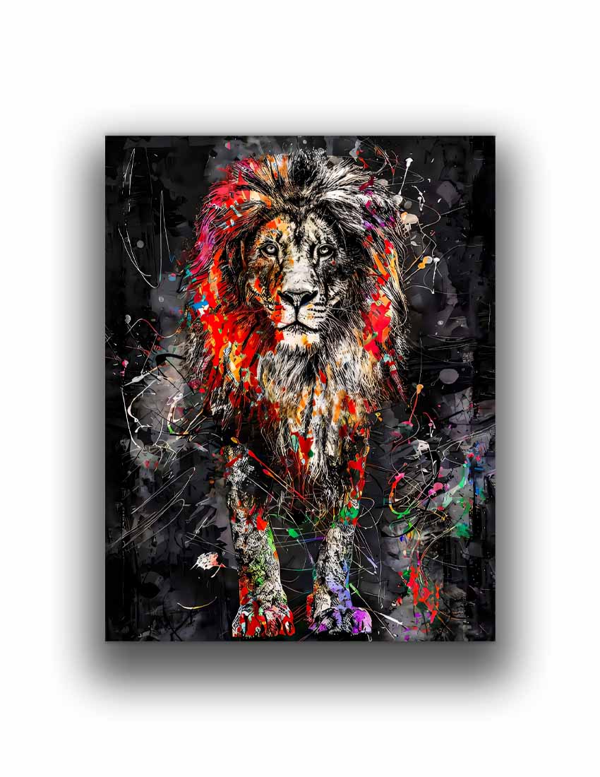 "Uncle Leo" 36" x 48" Fine Art Lion Canvas Print