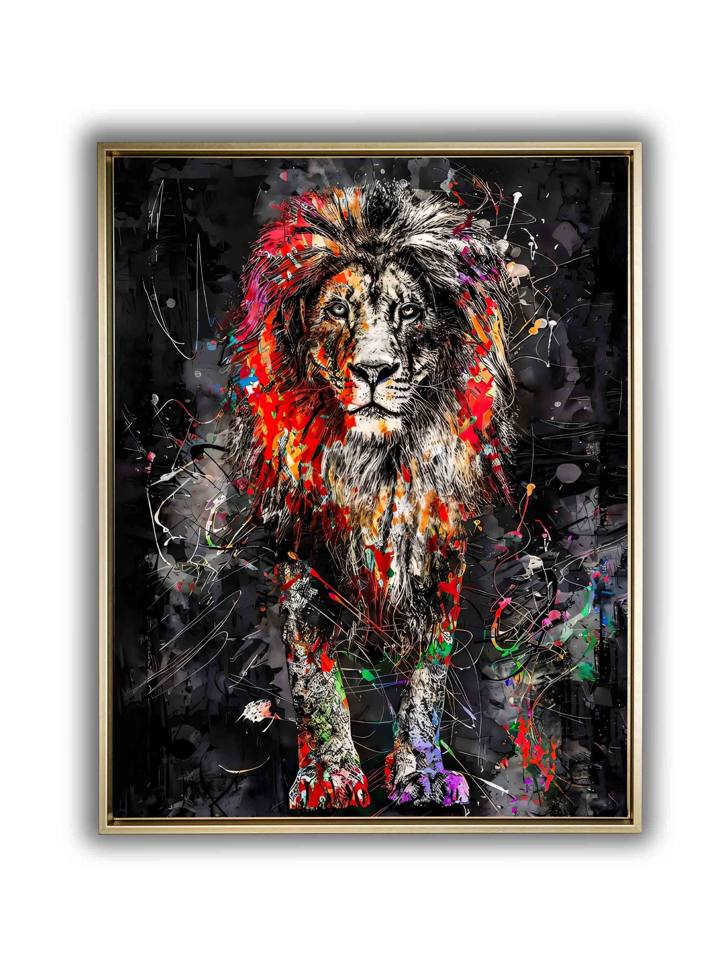 "Uncle Leo" 36" x 48" Fine Art Lion Canvas Print