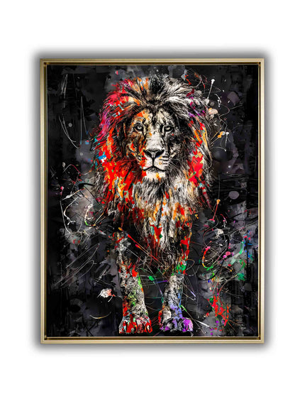 "Uncle Leo" 36" x 48" Fine Art Lion Canvas Print